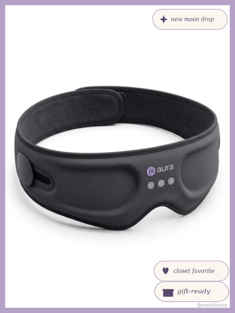3D Contoured Sleep Mask with Bluetooth Headphones for Side Sleepers